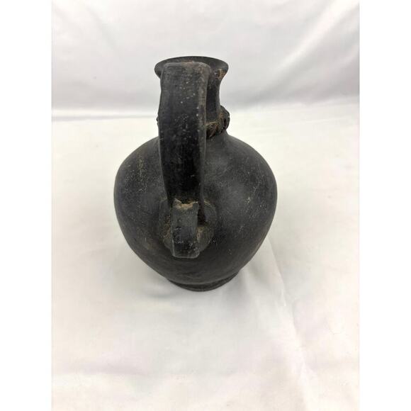 Vintage Handmade Mexican Pottery Pitcher 7" Primitive Style Jug 1970s - Picture 8 of 15